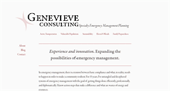 Desktop Screenshot of genevieve-consulting.com