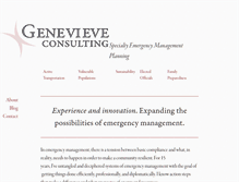 Tablet Screenshot of genevieve-consulting.com